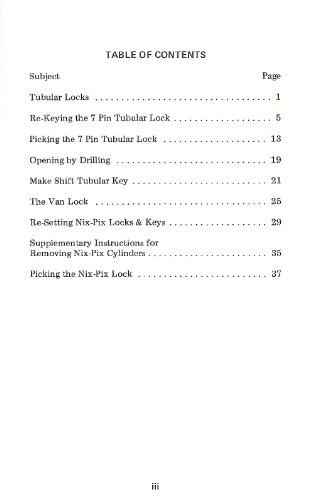 Keys to Understanding Tubular Locks