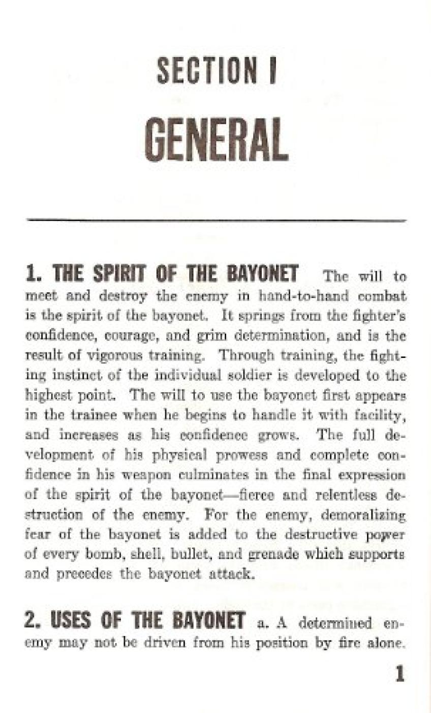 Us Army Bayonet Manual